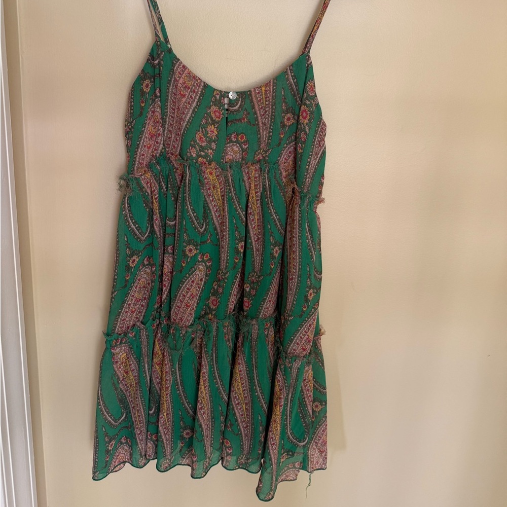 Urban Outfitters Green Paisley Print Dress